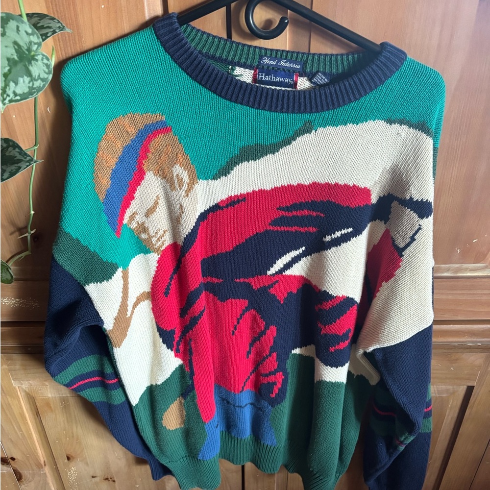 Vintage Hathaway Men's Golf Crewneck Sweater